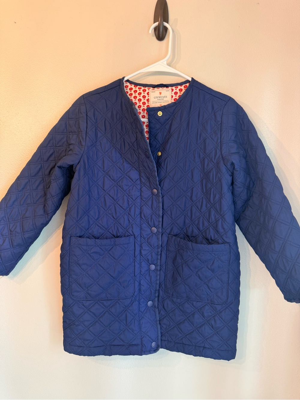Crewcuts Girls Quilted Blue Lightweight Puffer Jacket